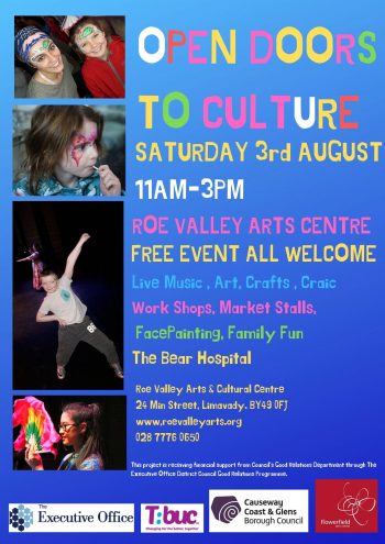 Open Doors To Culture Fun Day Roe Valley Arts Cultural Centre
